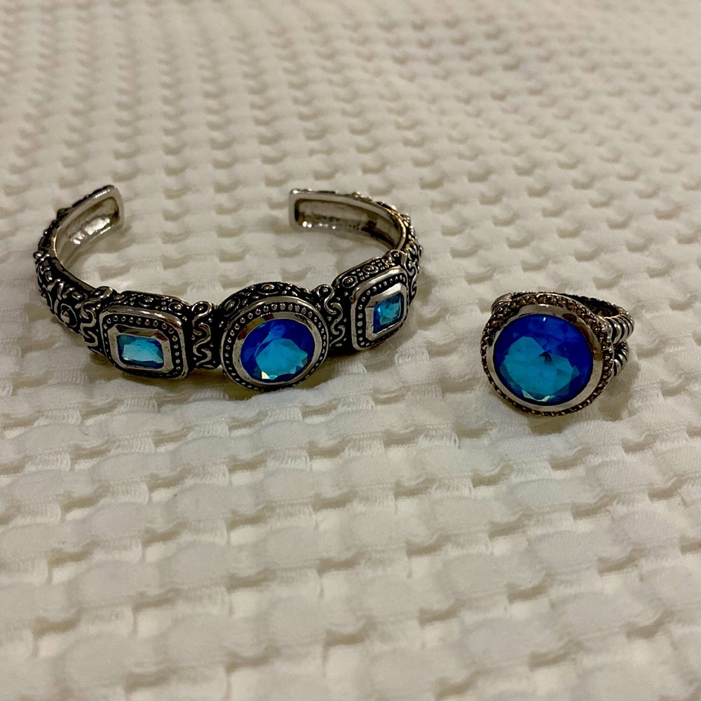 Beautiful blue topaz set